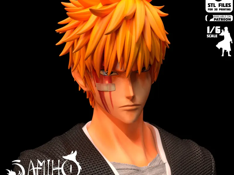 Samiho Studios - Kurosaki Ichigo: STLs ready for printing