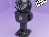 Rocket League Trophy & PS1 Controller Keychain-5