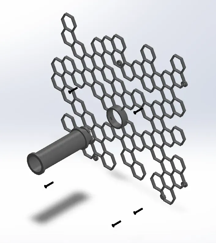 Creality K1 Max Side Honeycomb Wall for Original Spool Holde