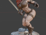 Red Sonja - Warrior Queen - Miniature or Statue-5