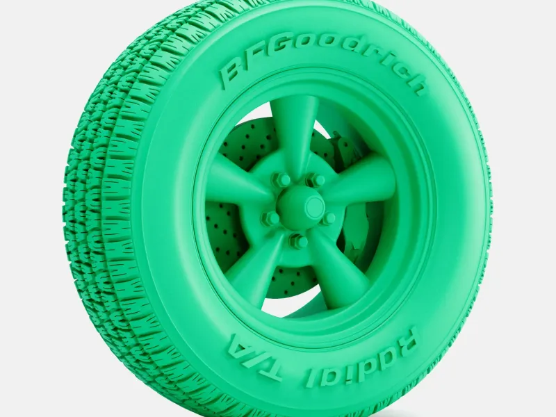 escala 1/24, Roda Pacer Supreme 15x8, Pneu Radial BFGoodrich