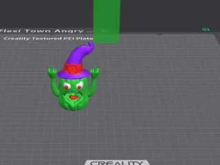 Flexi Print-in-Place Angry Cactus