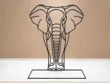 Elephant Line Art - Desktop Line Art-3