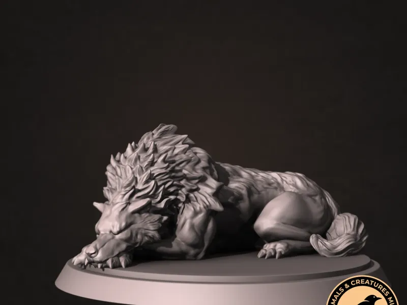 Dire wolf (sleeping)