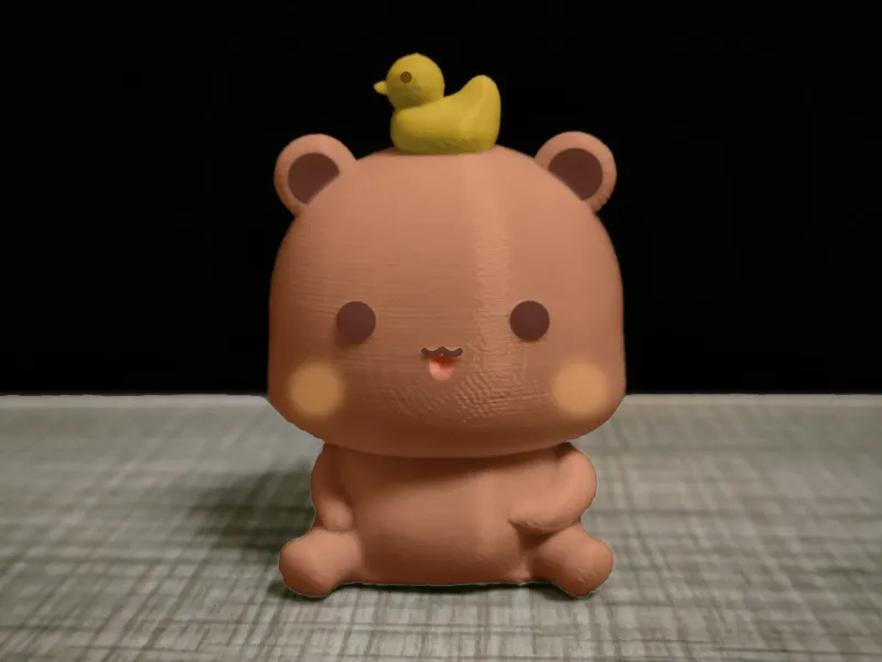 Couple Bear-yellow duck_belly_bubu