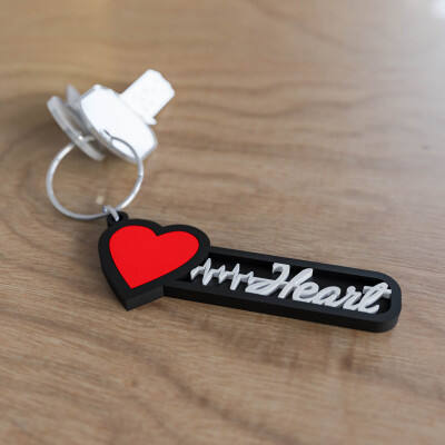 Heartbeat keychain