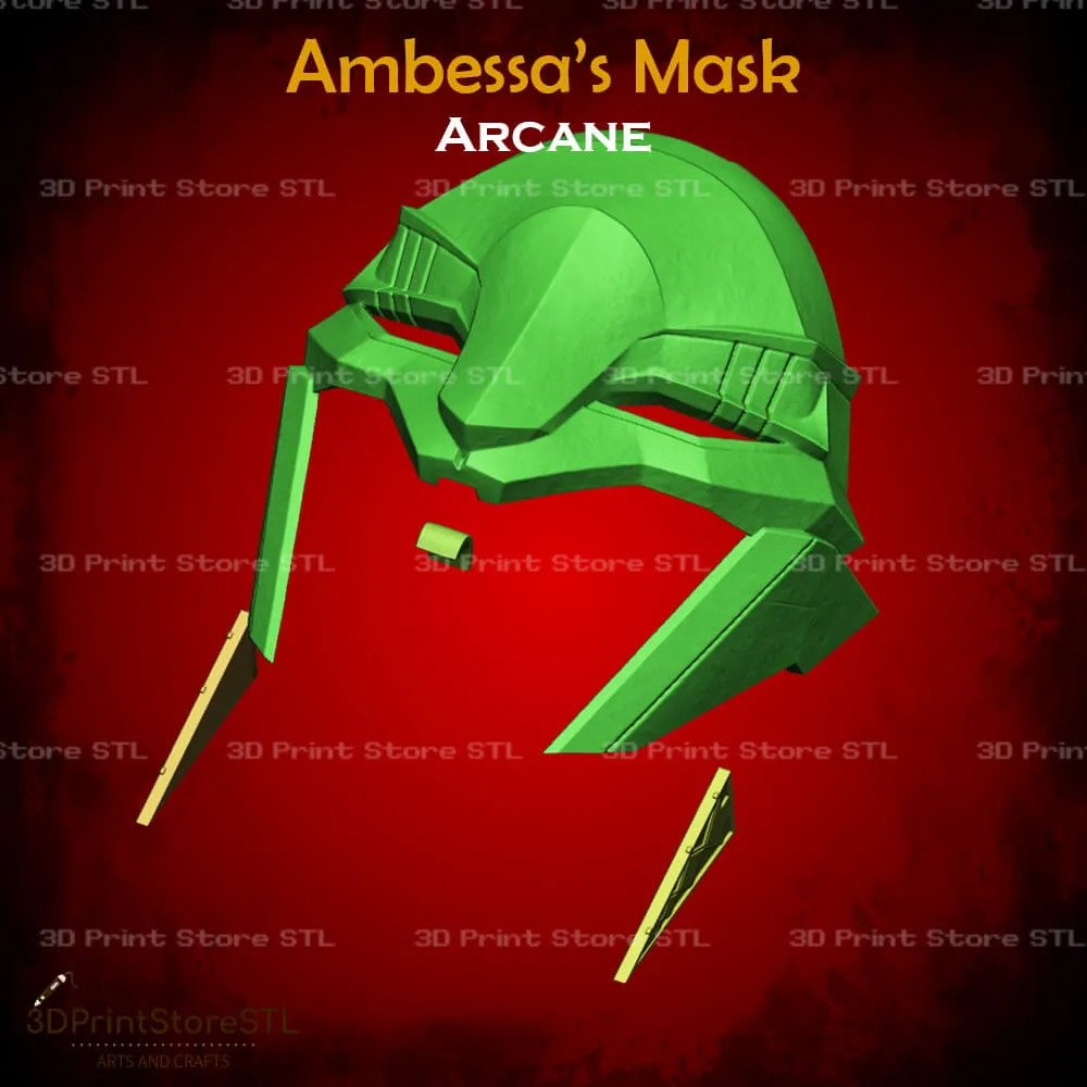 Ambessa Mask Cosplay Arcane - STL File