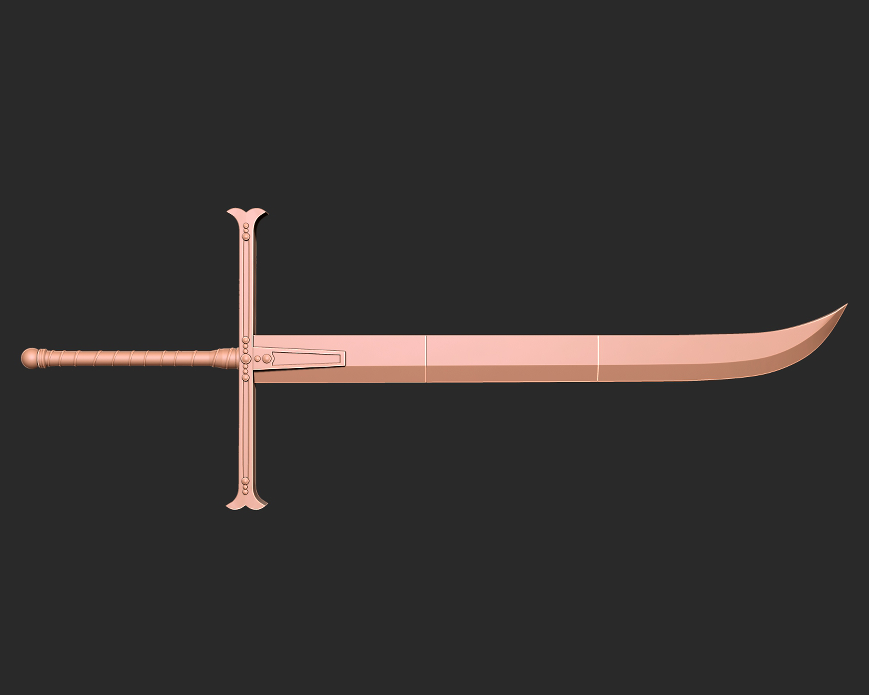 Yoru Dracule Mihawk Sword 3d print model