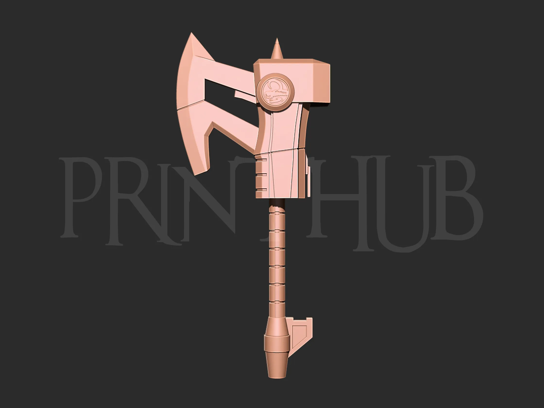 Mmpr Power rangers Black axe 3D print model