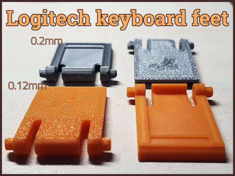 Logitech keyboard feet