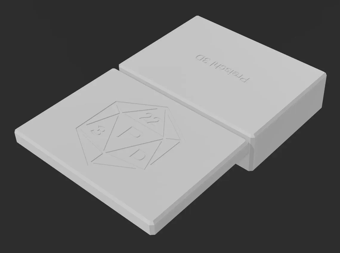 Square Dice Box magnetic / Pen and Paper PnP TCG Magic Card