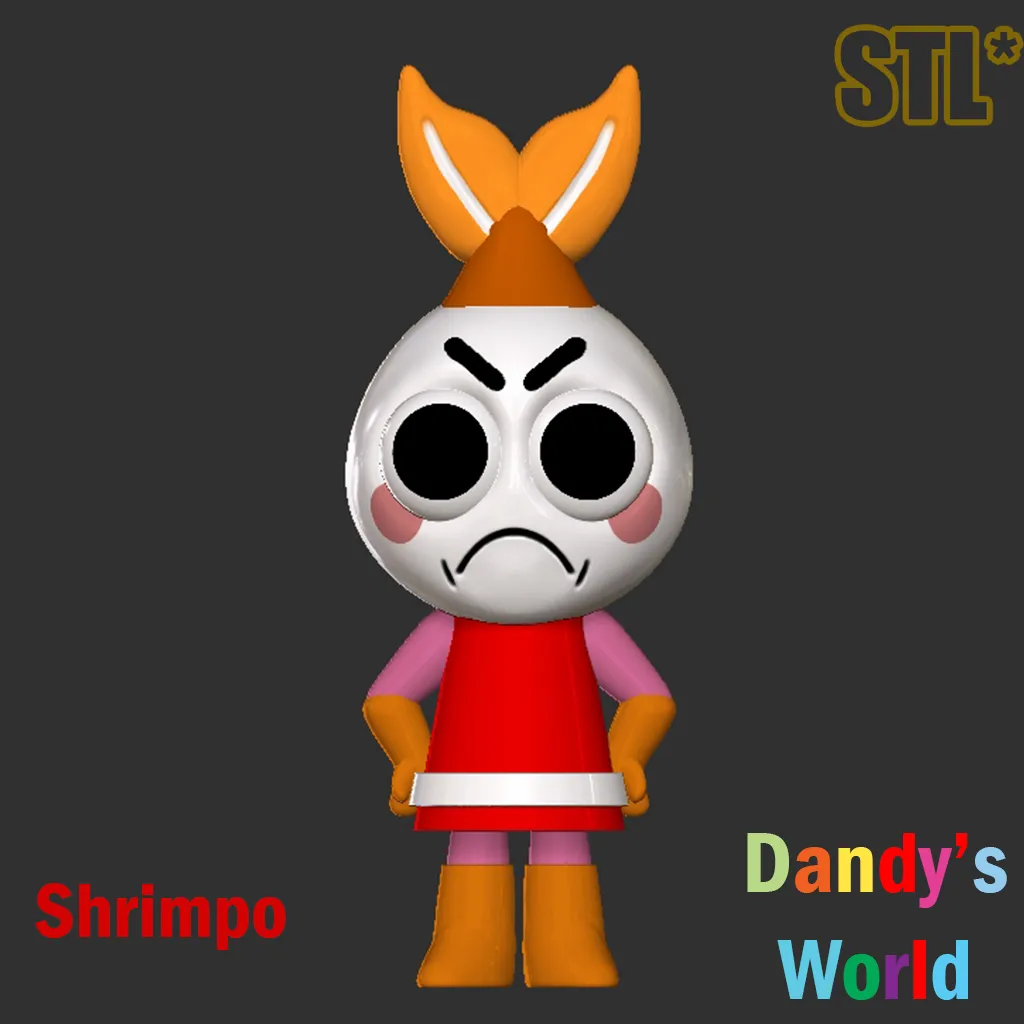 Characters & Creatures STL Download - Dandy's World Shrimpo STL 3D ...