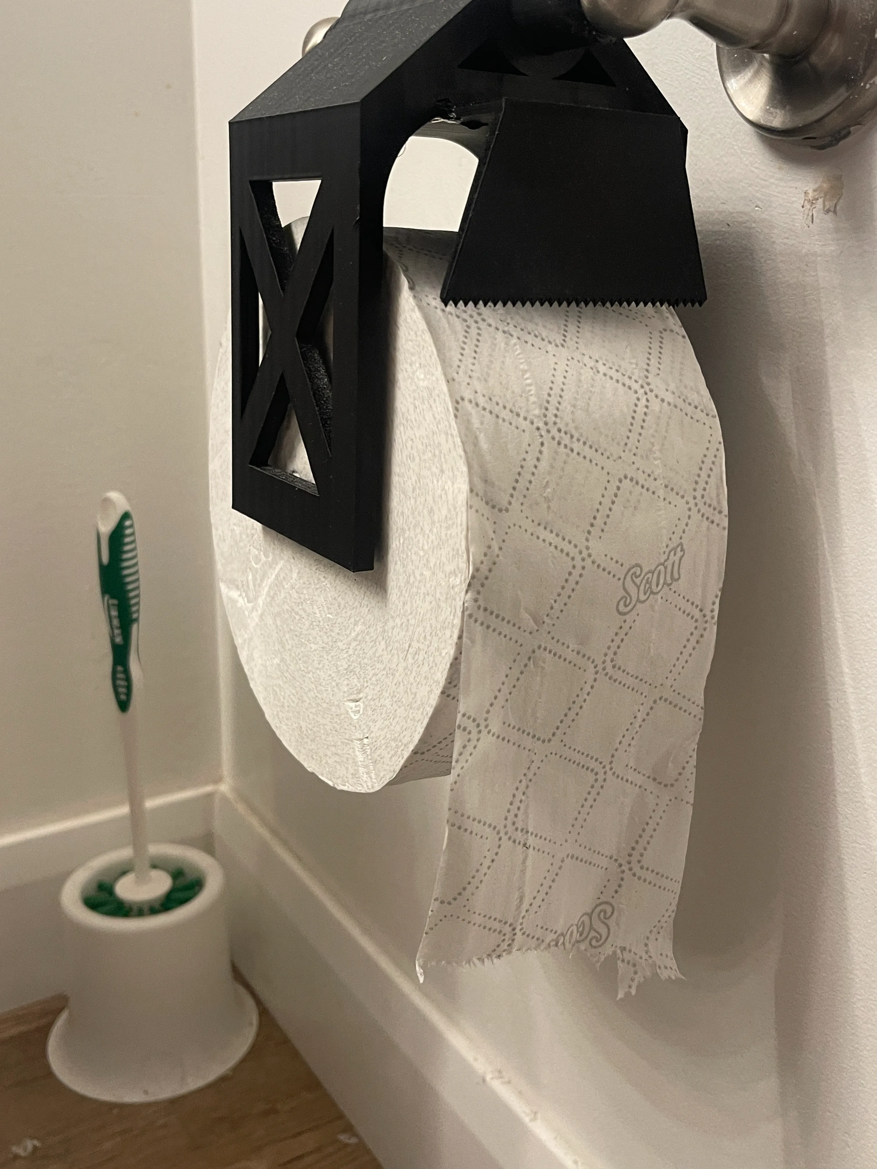 Toilet paper holder adapter
