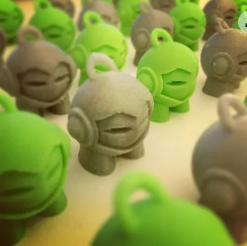 Cute robot keychain