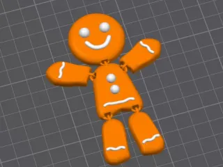 Articulated gingerbread man