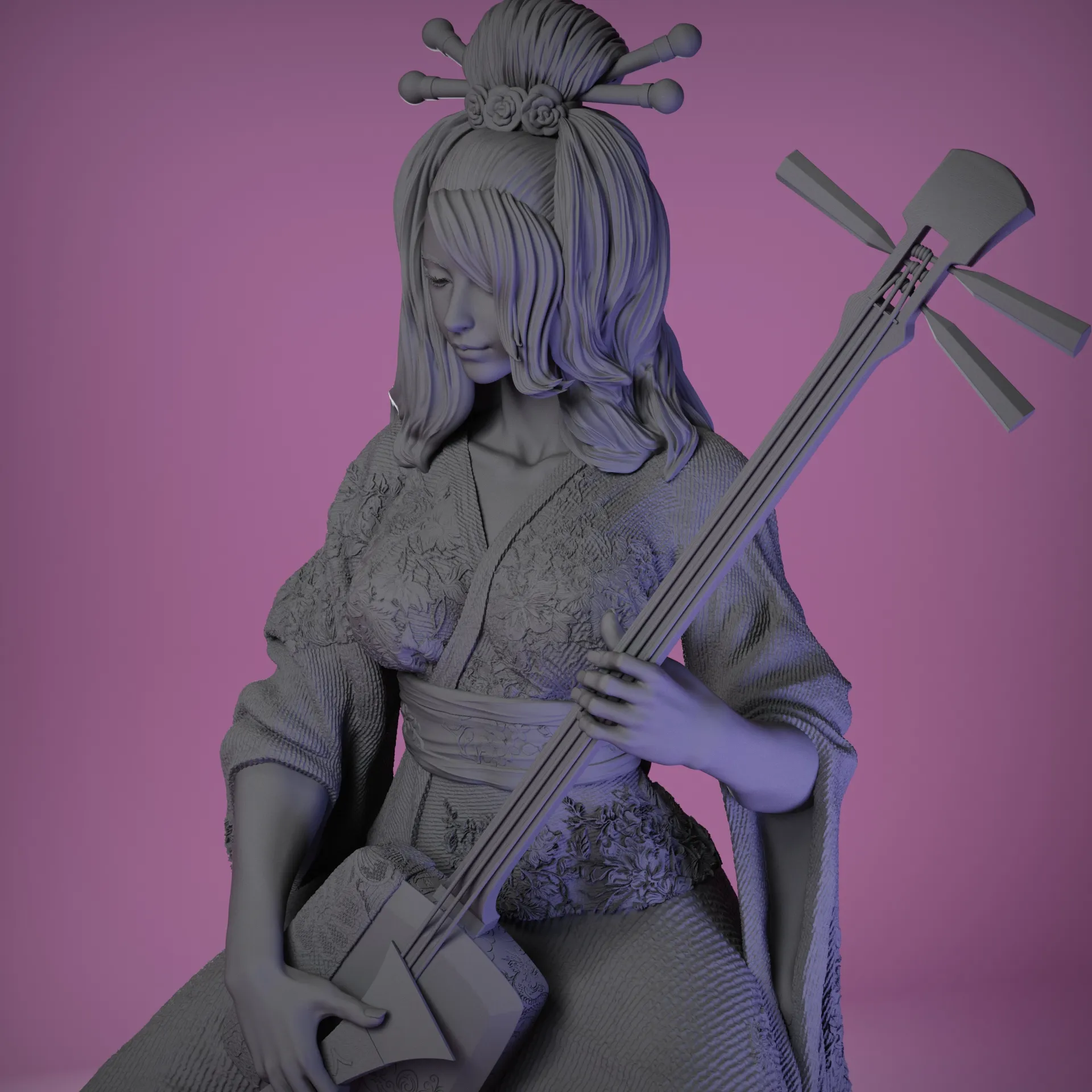 Benzaiten - Goddess of Eloquence - Tabletop Mini