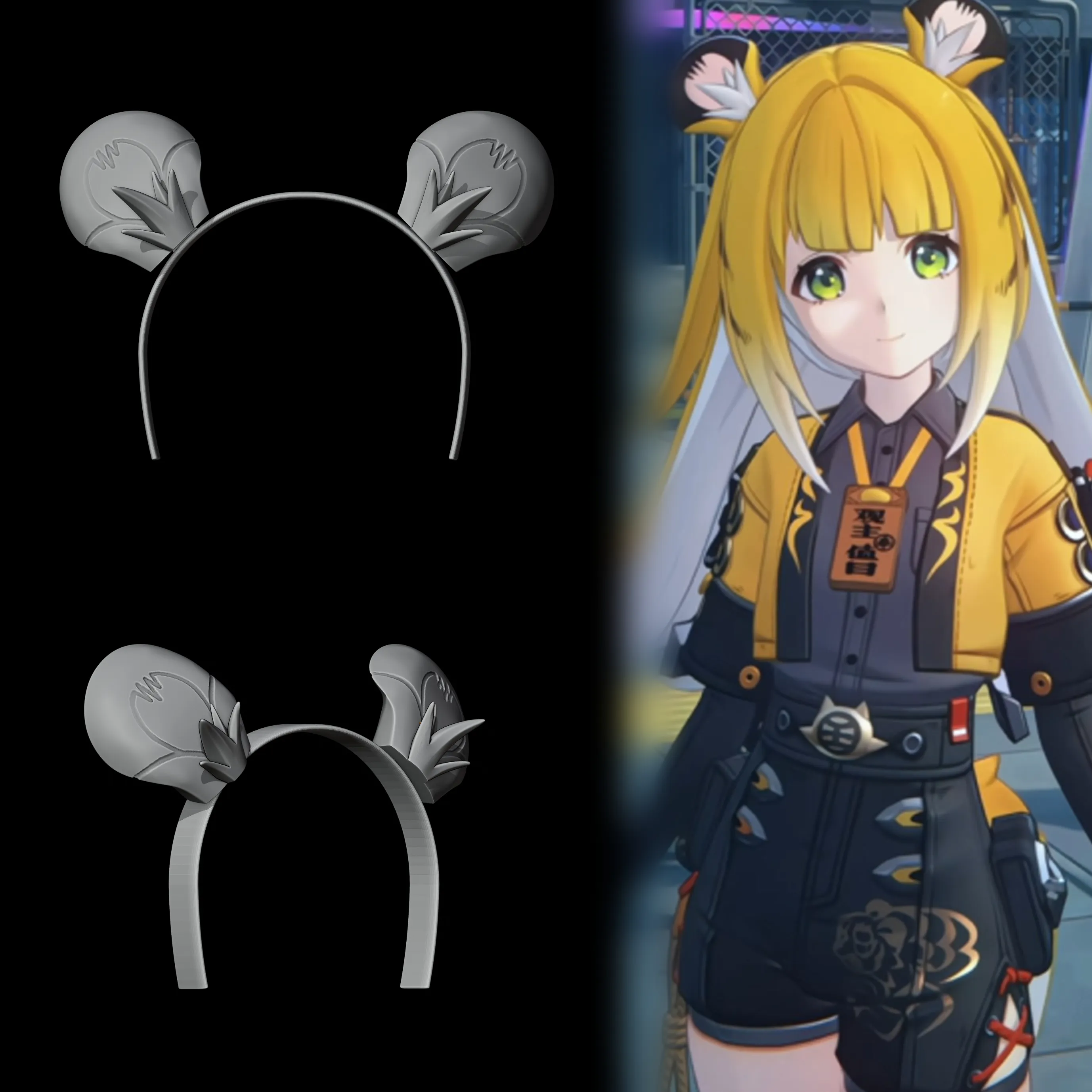 Ju Fufu - Ears - Zenless Zone Zero Cosplay Prop