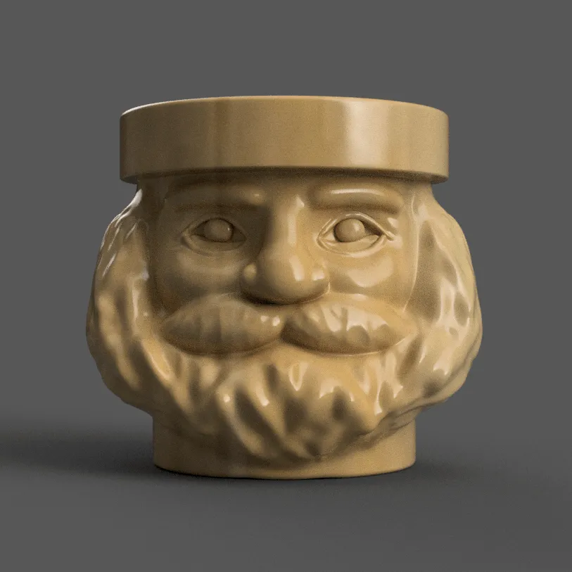 santa planter - vase - urn - candy dish - candle holder 005