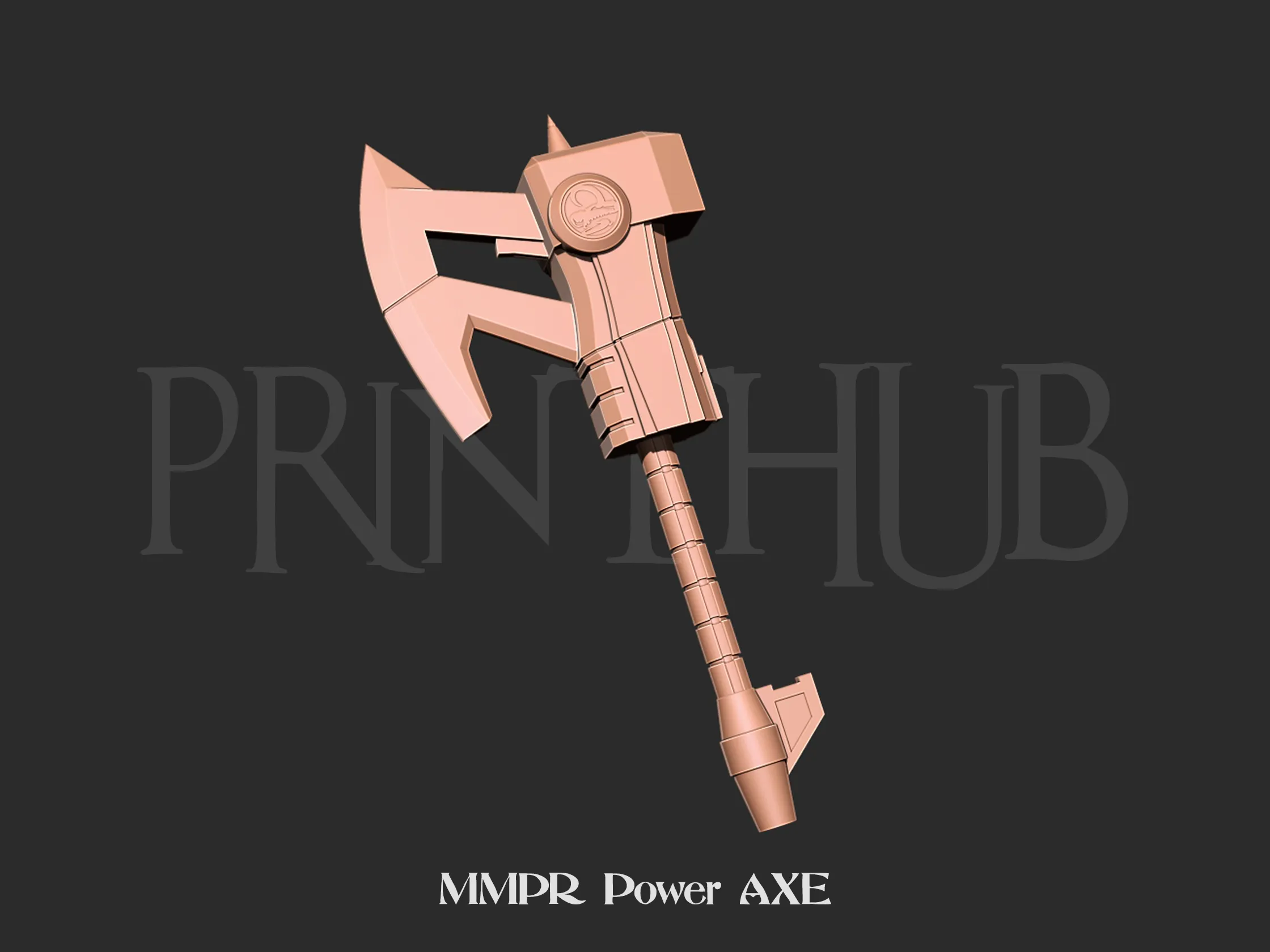 Mmpr Power rangers Black axe 3D print model