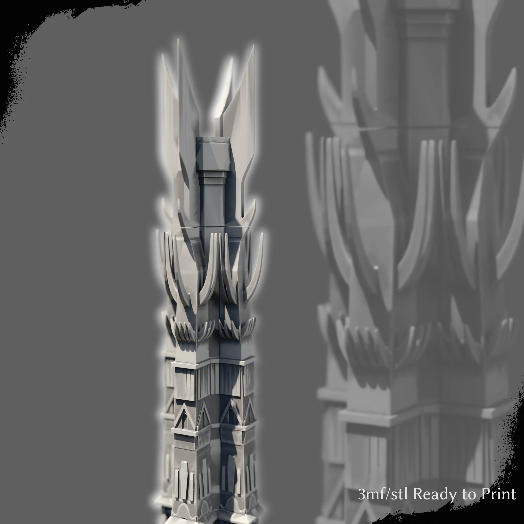 Orthanc Saruman Tower – Lord of the Rings Fan Art (Sliced Mo