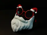 Weihnachtsmann-Haustiermaske-1