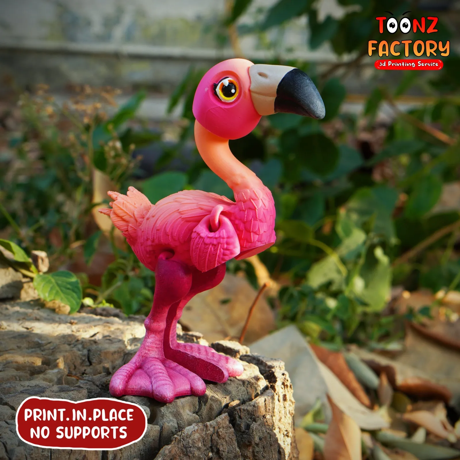 PRINT IN PLACE CUTE FLEXI FLAMINGO