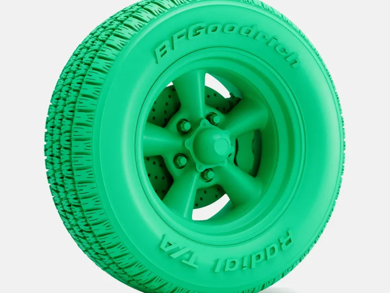 1/24 Scale, Torq Thrust D Wheel, BFGoodrich Radial Tire