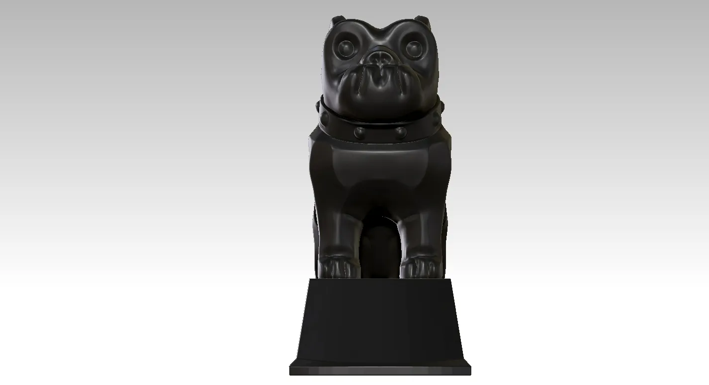 Decorative dog - decor - 3D print