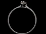 Calf Diamond Solitaire Ring-5