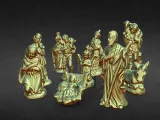10 figurines baby jesus,mary,joseph,donkey wise man 1 AND 2-7