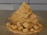 Broken King Statue 3D Print STL Model-7