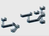 Chicago fire escape complete set for your wall / 58 parts !-0