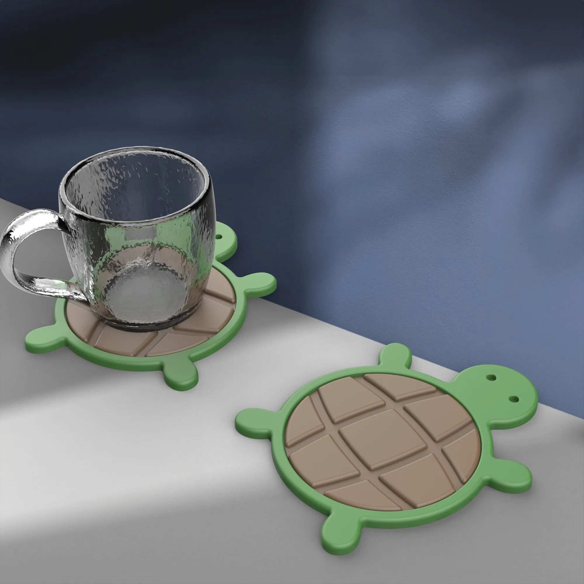Turtle Coaster, Cute Eco-Friendly Drink Coaster, Ocean