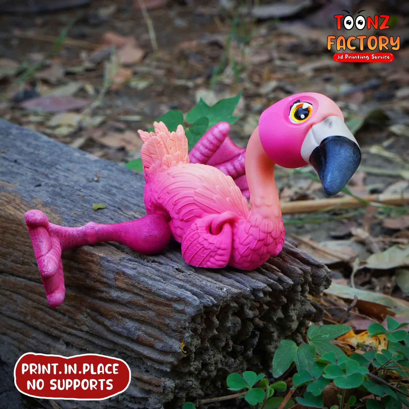 PRINT IN PLACE CUTE FLEXI FLAMINGO