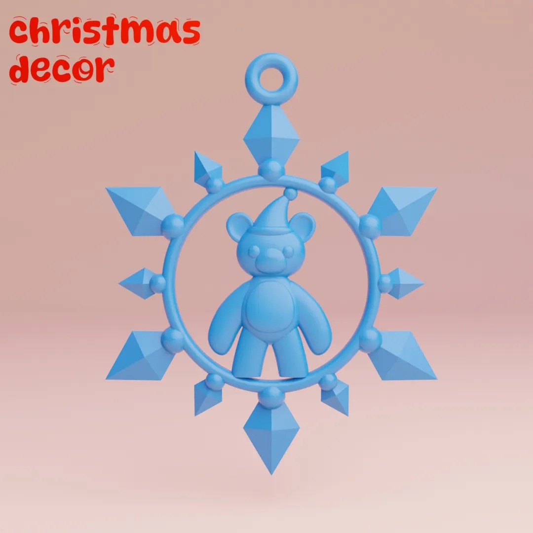 christmas tree decor seasonal idea teddy bear