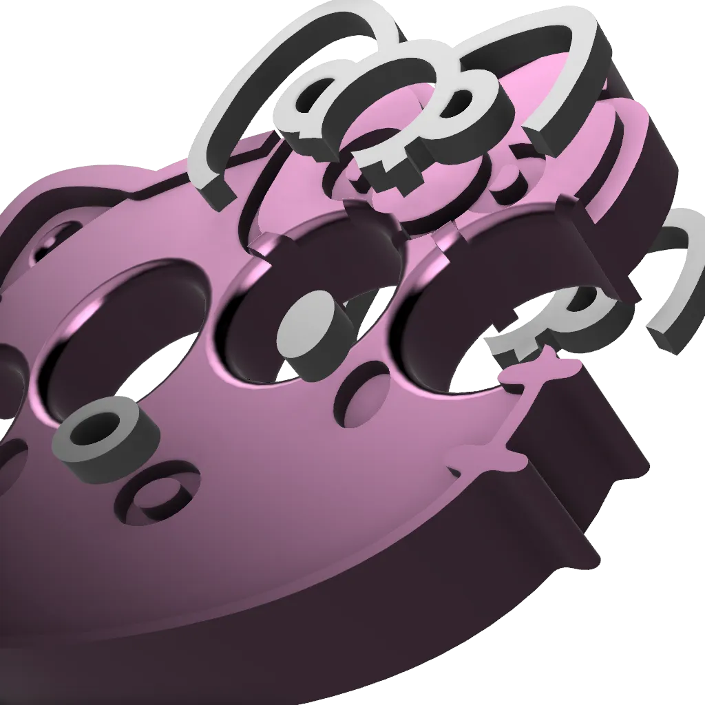Finger Knuckle Duster Brass Knuckles Hello Kitty stylish