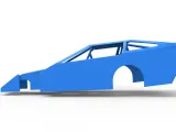 Shell of Vintage Asphalt Modified stock car V3 Scale 1:25-4