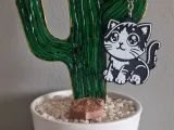 Cute cat keychain-1