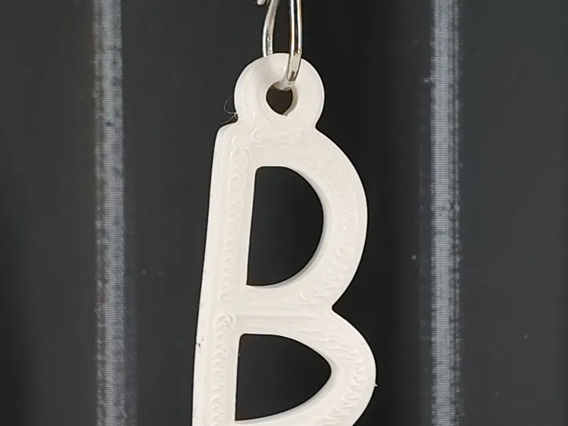 B keychain