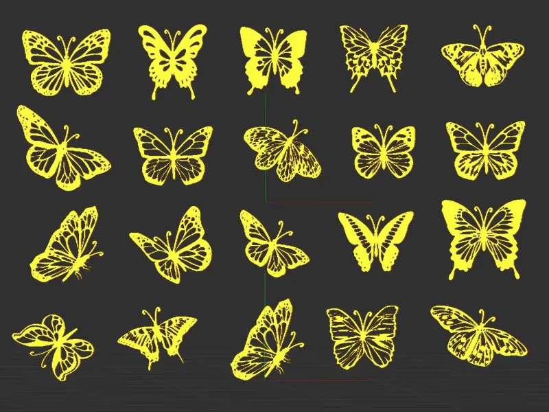 Collection de papillons