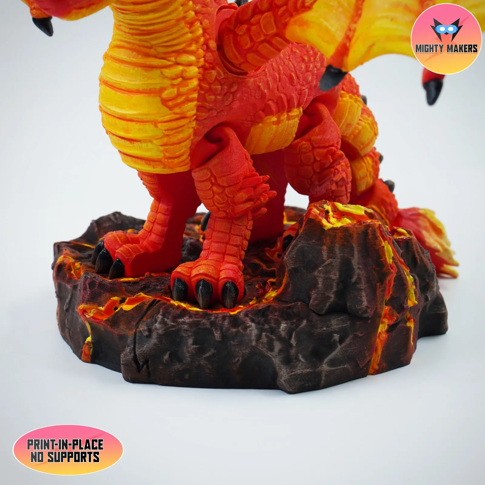 PRINT IN PLACE FLEXI FIRE DRAGON ARTICULATED