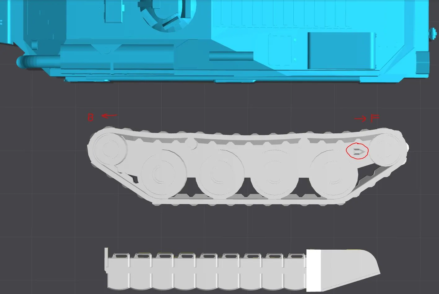 STRV-103 tank destroyer for 3d Print