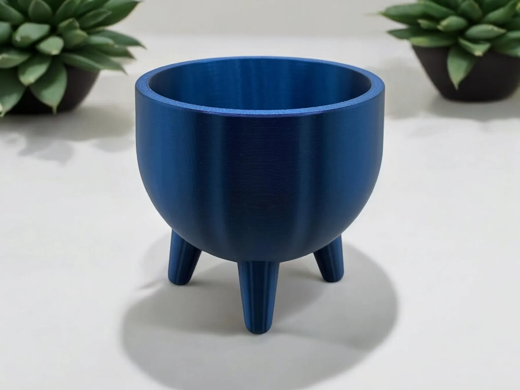 Mid-Century Designer Plant Pot with Feet - Decoration