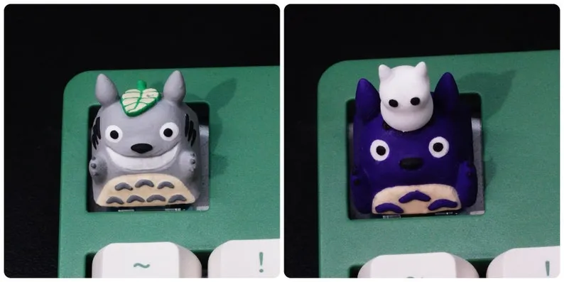 TOTORO AND FRIENDS KEYCAPS - TECLADO MECÁNICO