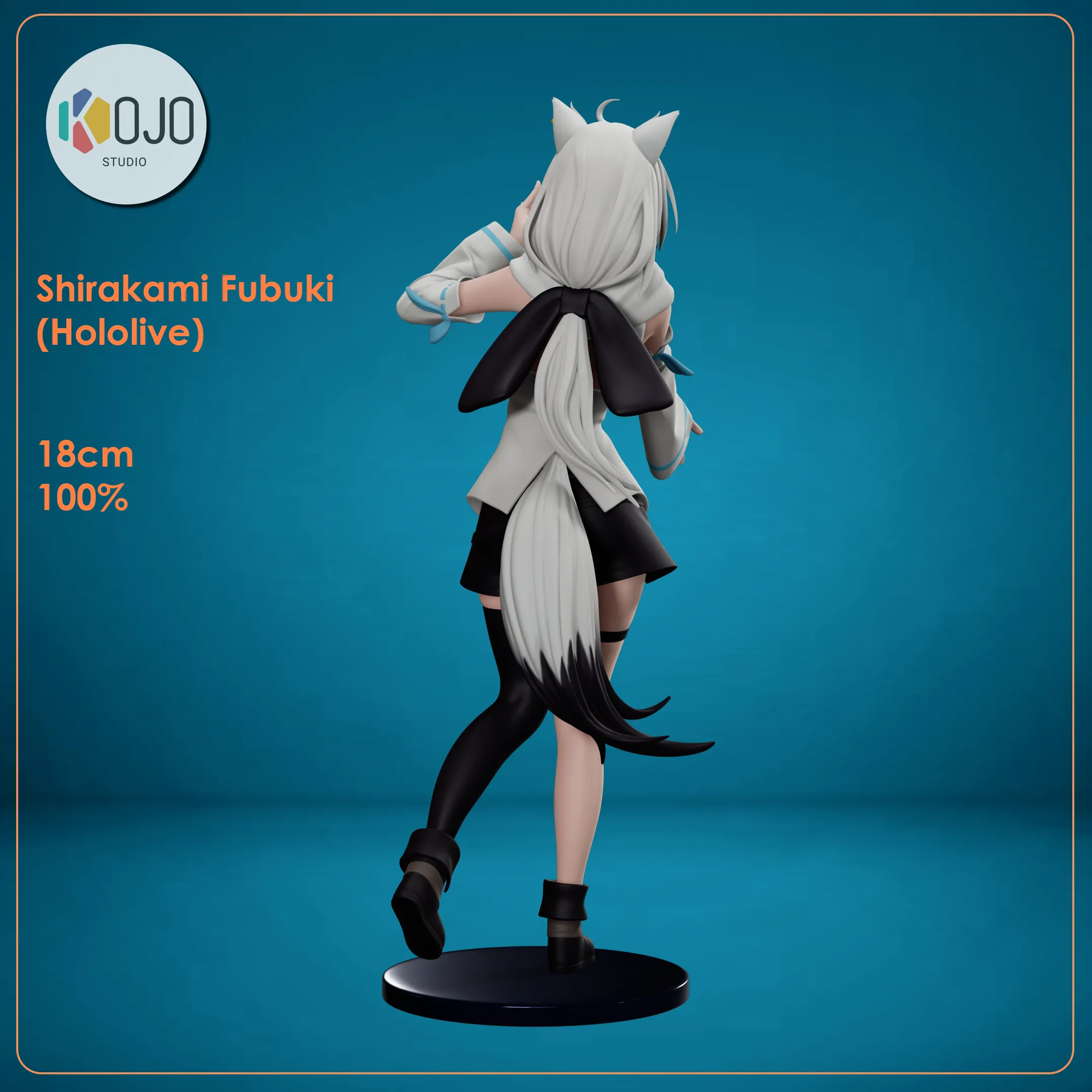 Shirakami Fubuki - Hololive Vtuber Figure for 3D printing