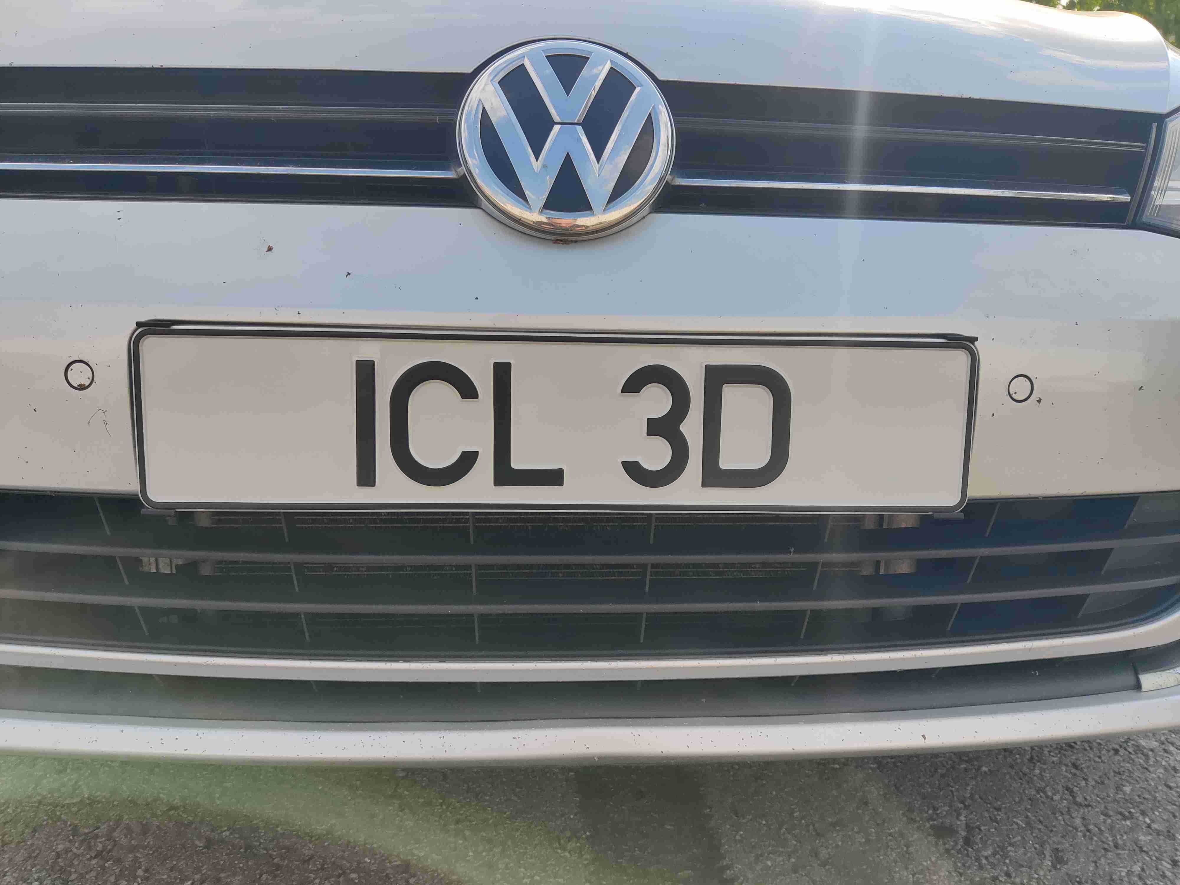 Slim License Plate Support (EU) | 3D models download | Creality Cloud