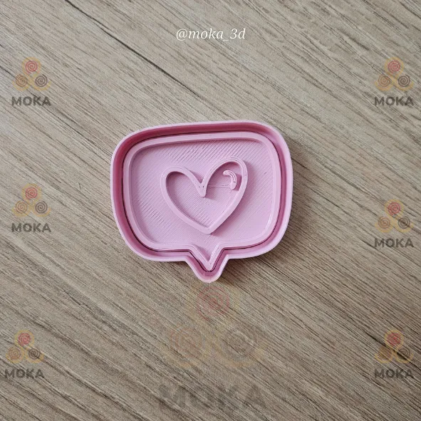 Cortador de galletas corazon viaje San Valentin amor X