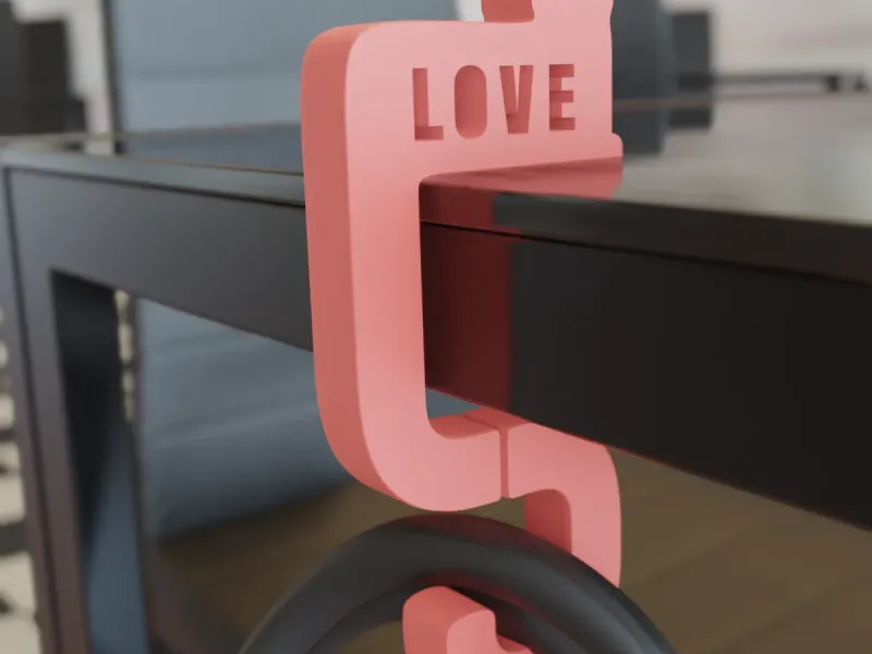 Table Hanger Cat Love