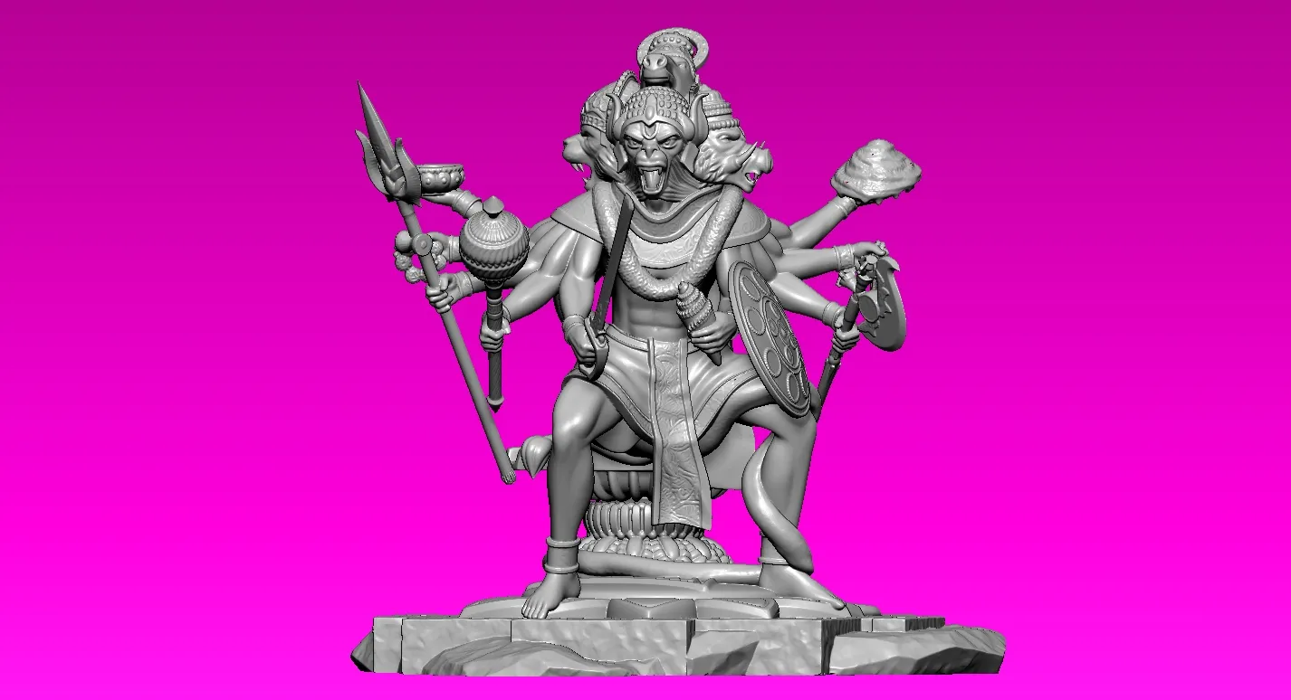 Indian god - statue - 3D print