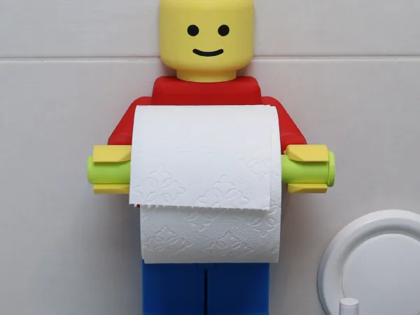 Lego Adam Tuvalet Kağıtlığı